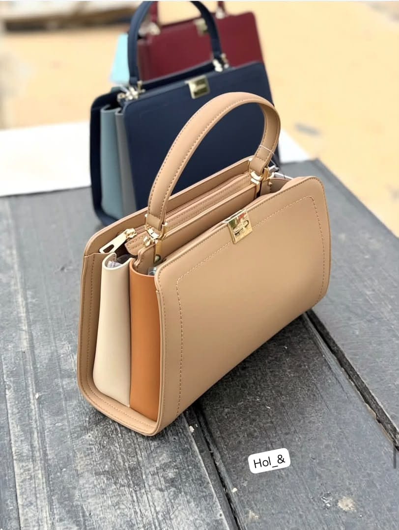 CHRISBELLA Structured Multi-Compartment Top-Handle Satchel Bag Set