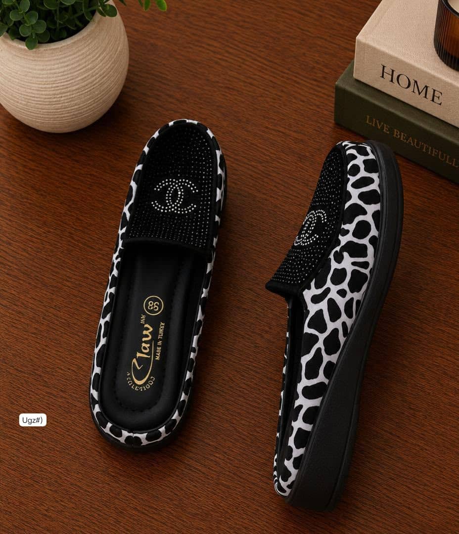 Women's Rhinestone Backless Loafer Mules