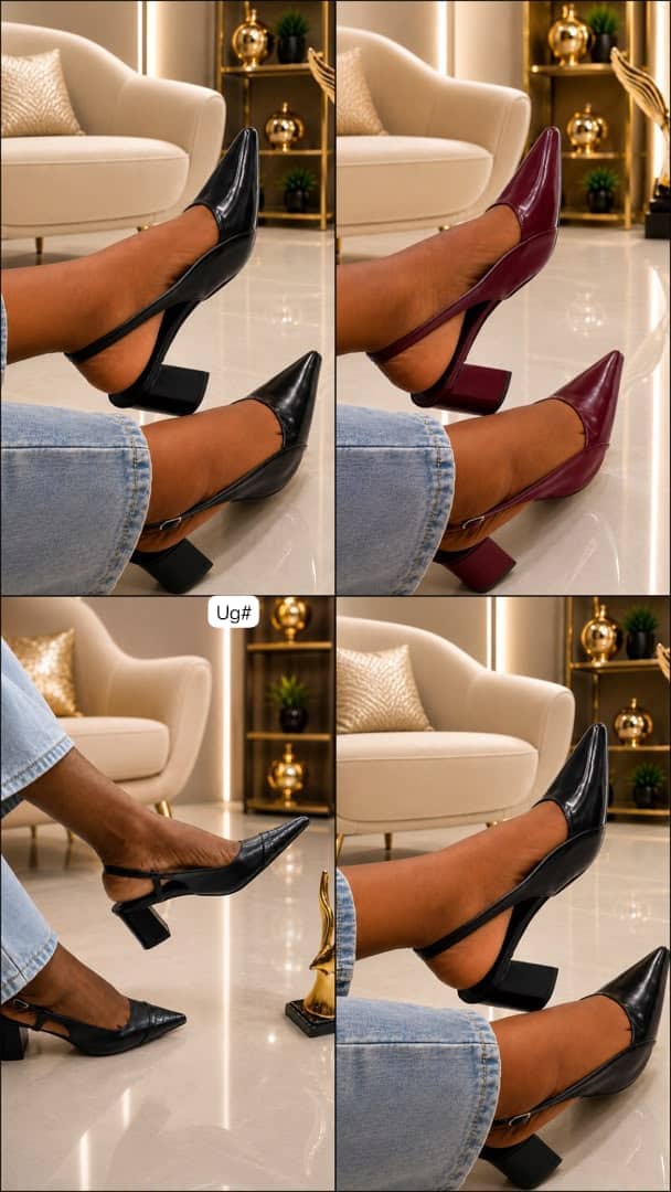Women's Pointed-Toe Slingback Block Heels