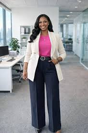 Ivory 2-Piece Corporate Power Outfit