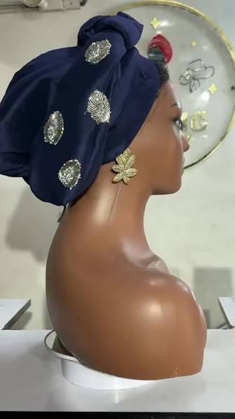 Satin Padded Twist Crown Ready-to-Wear Turban