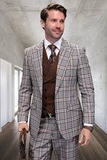 Grey & Lavender Check Executive Suit