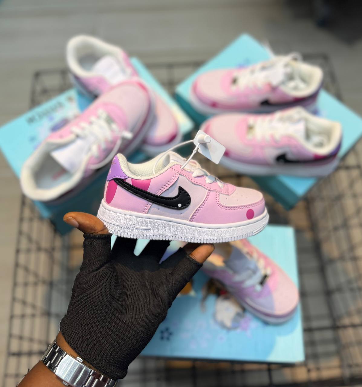 Kids' Character Printed Low-Top Leather Sneakers - Image 2