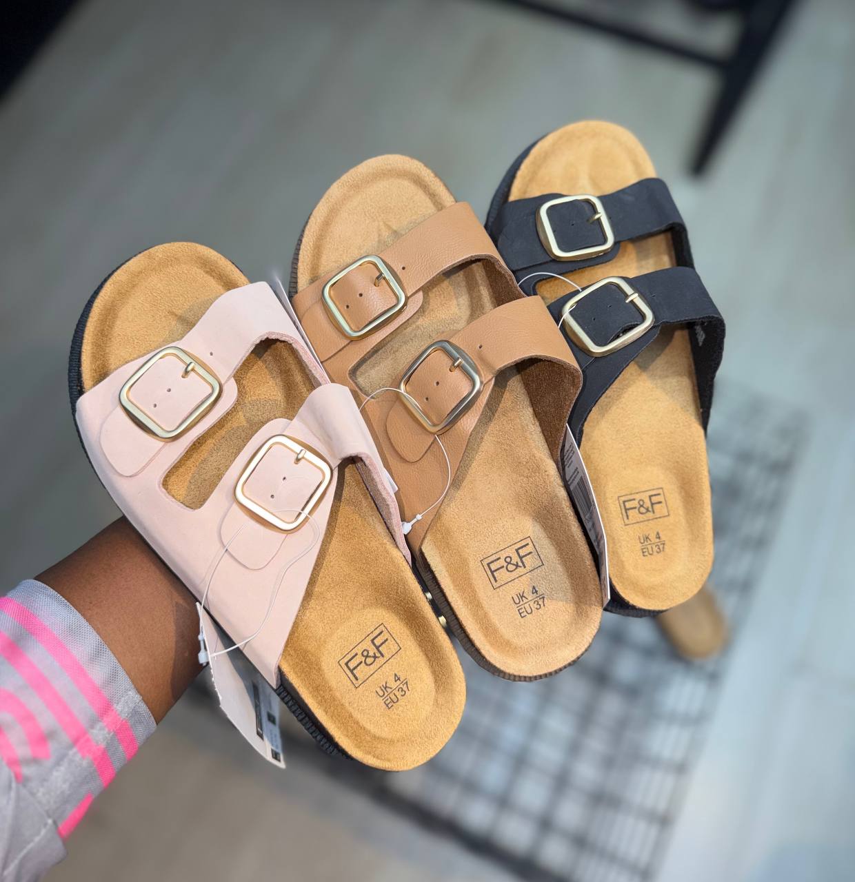 Kids Double-Buckle Slide Sandals