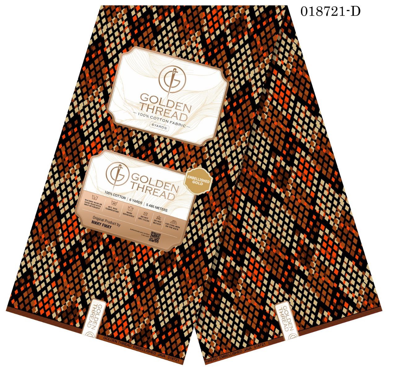 Golden Thread 100% Cotton fabric