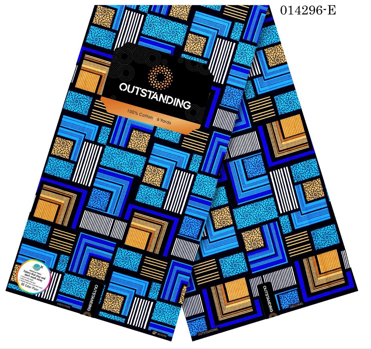 Bold Pattern Cotton African Wax Print Fabric