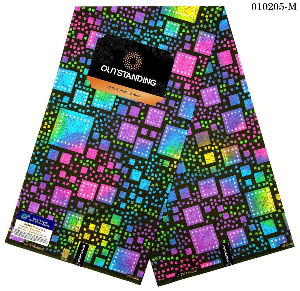 Premium African Ankara Print Fabric (6 Yards)