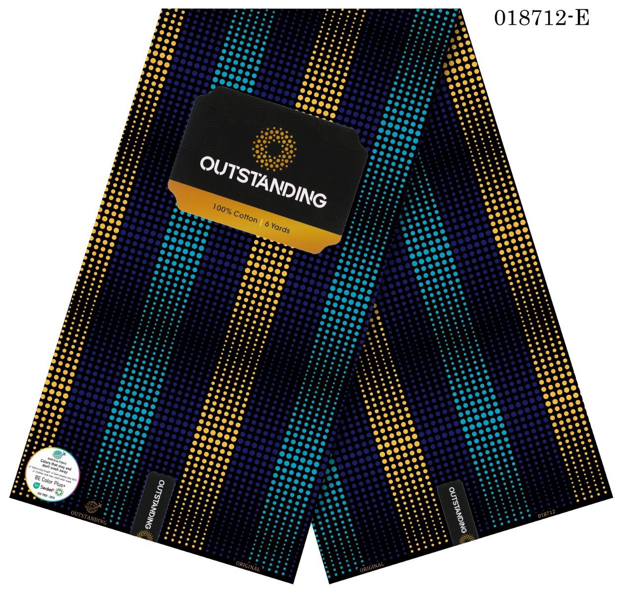 Halftone Dot Gradient Ankara Fabric
