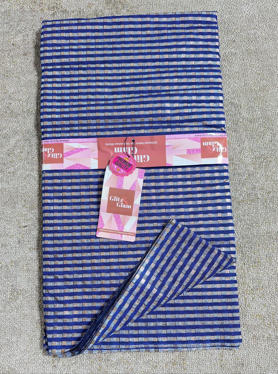 Multi-Tone Glitter Grid Material for Custom Tailoring