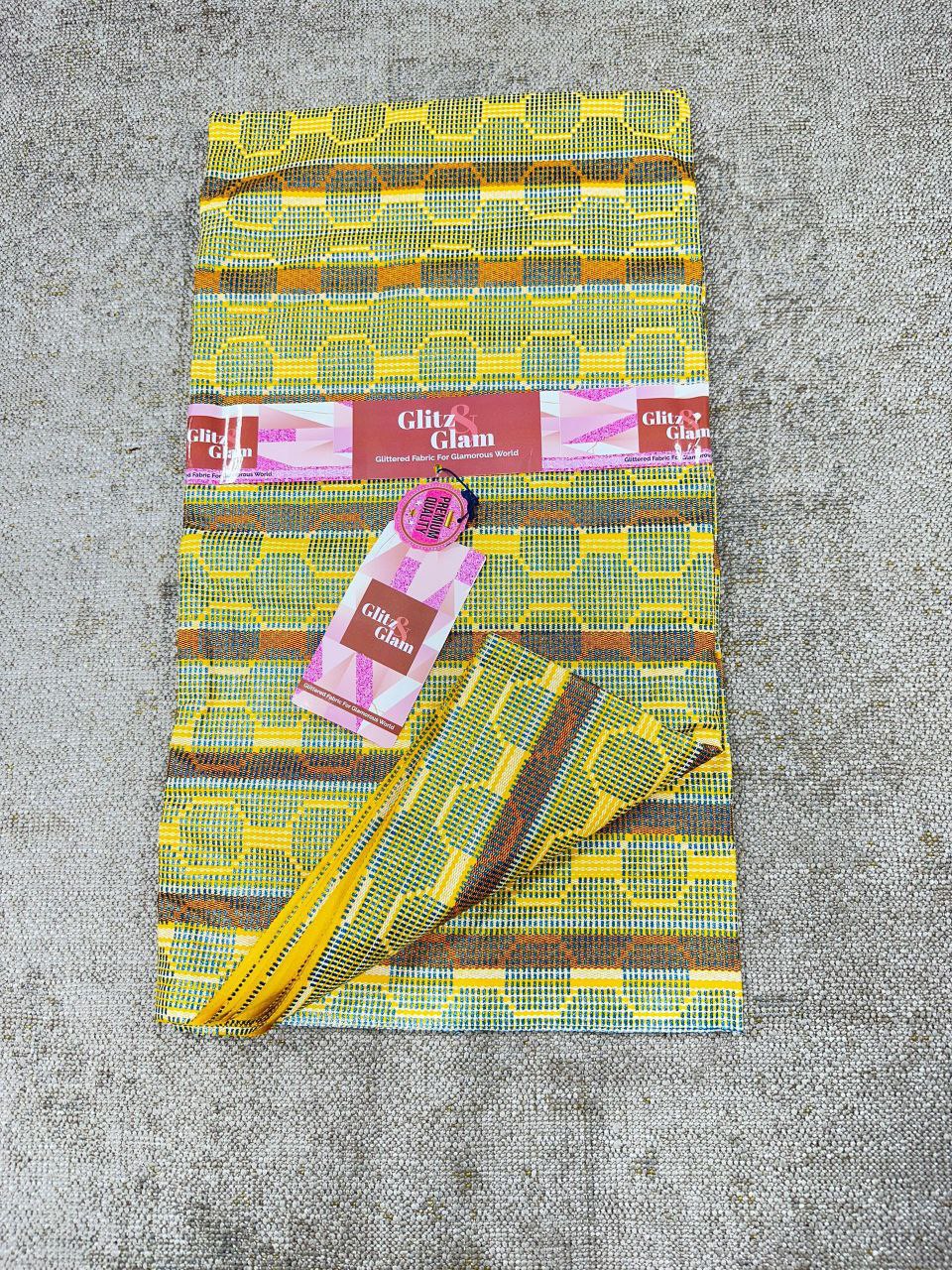High-Shine Metallic Accent Fabric