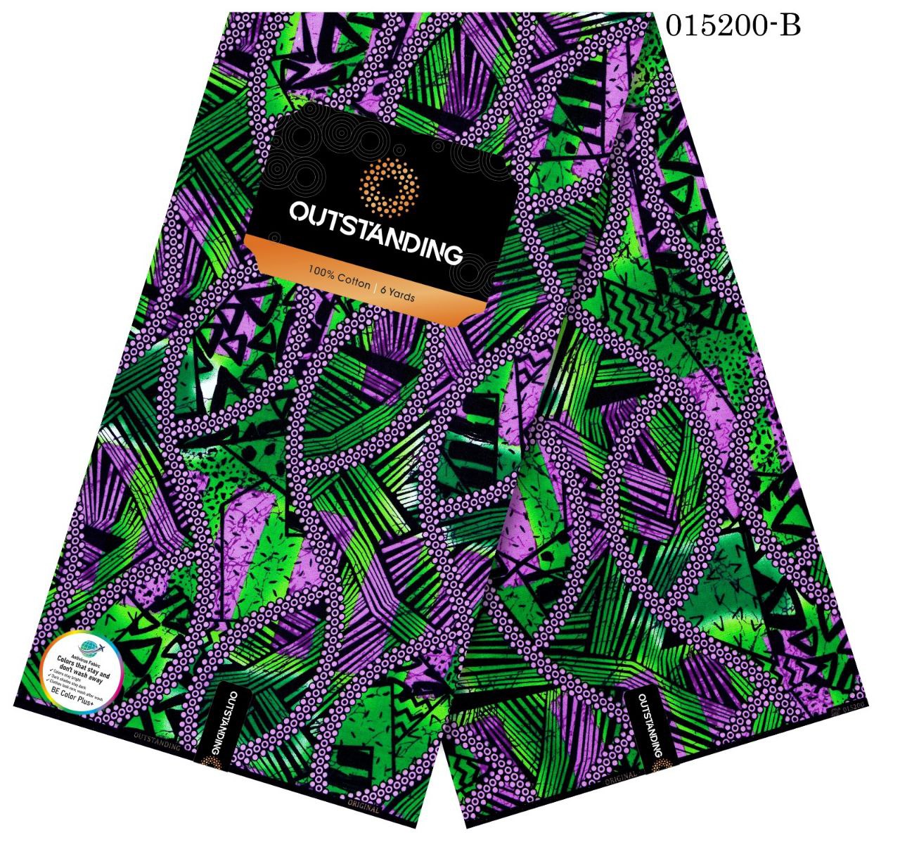 Cotton Premium African Wax Print Fabric (6 Yards)