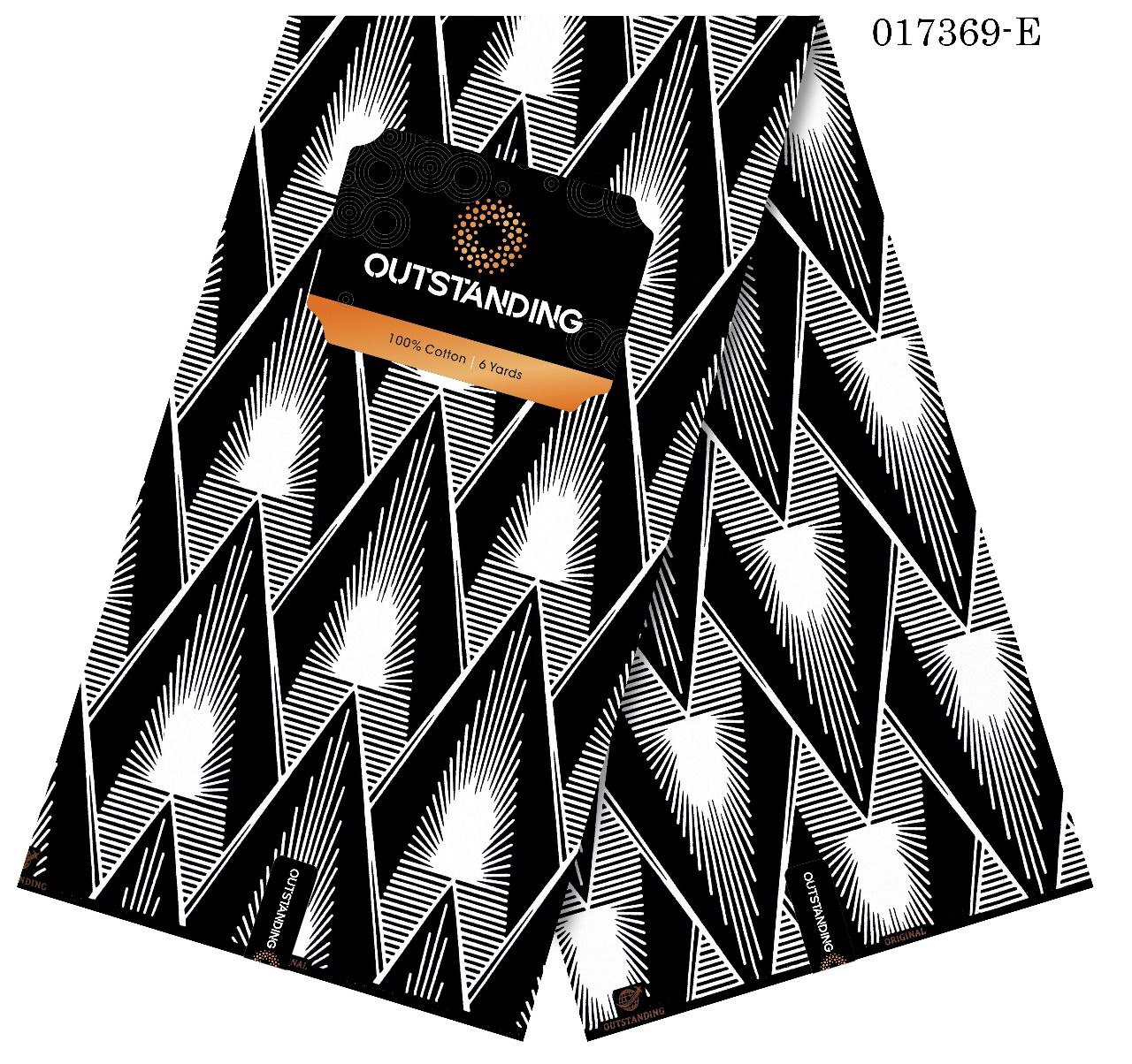 6-Yard Patterned Cotton Wax Print