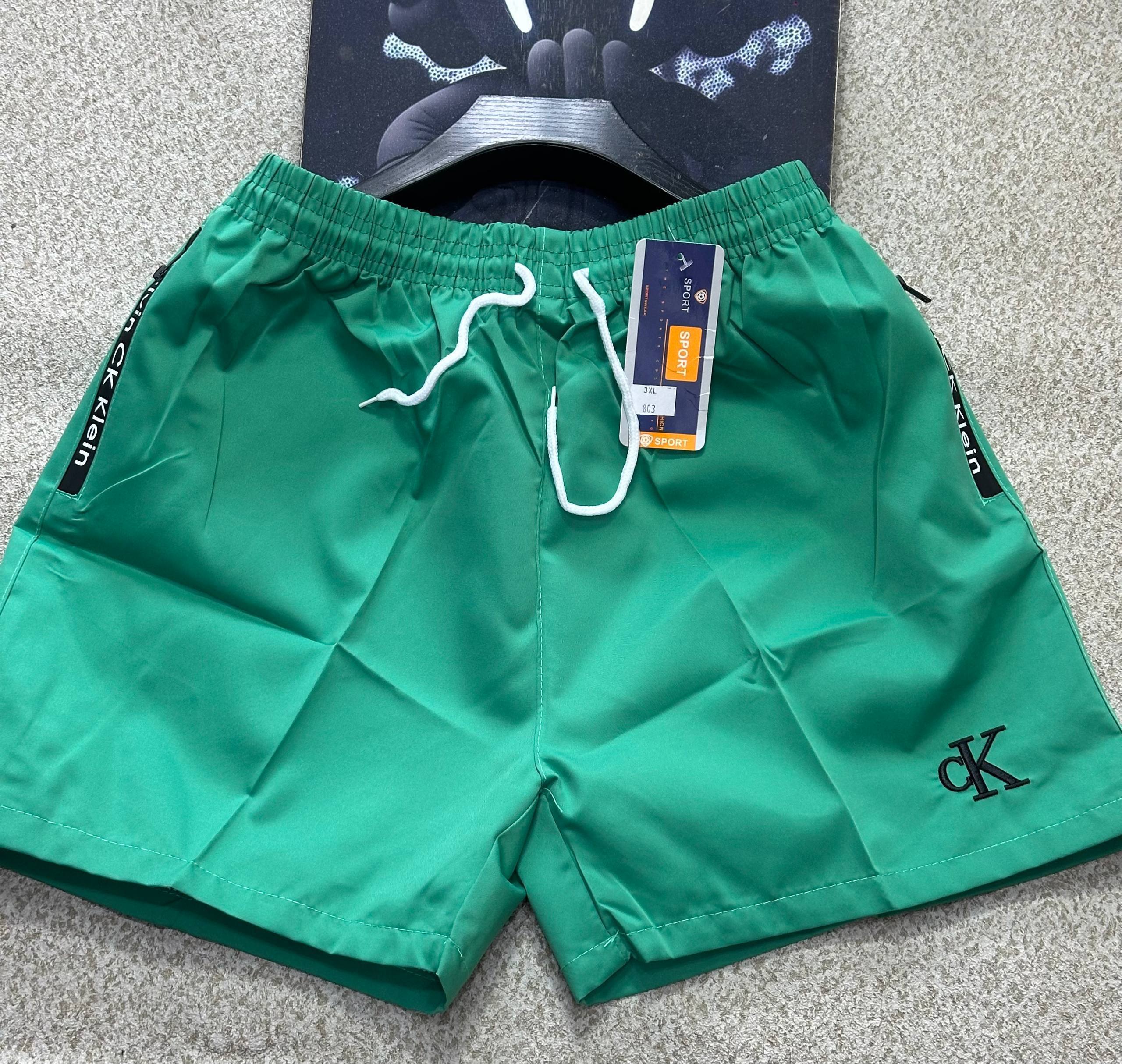 Olive Green CK Athletic Shorts