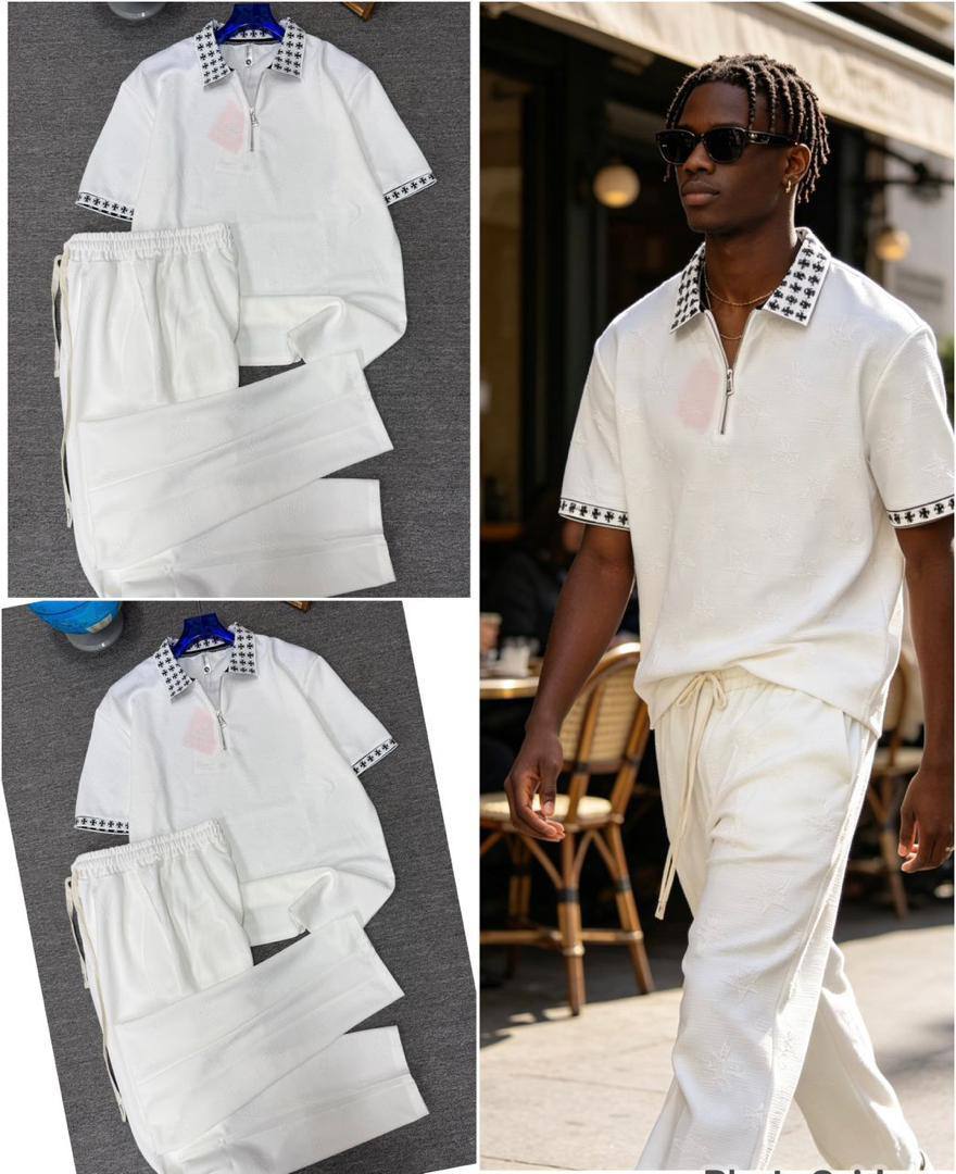 Quarter-Zip & Drawstring Pants Set