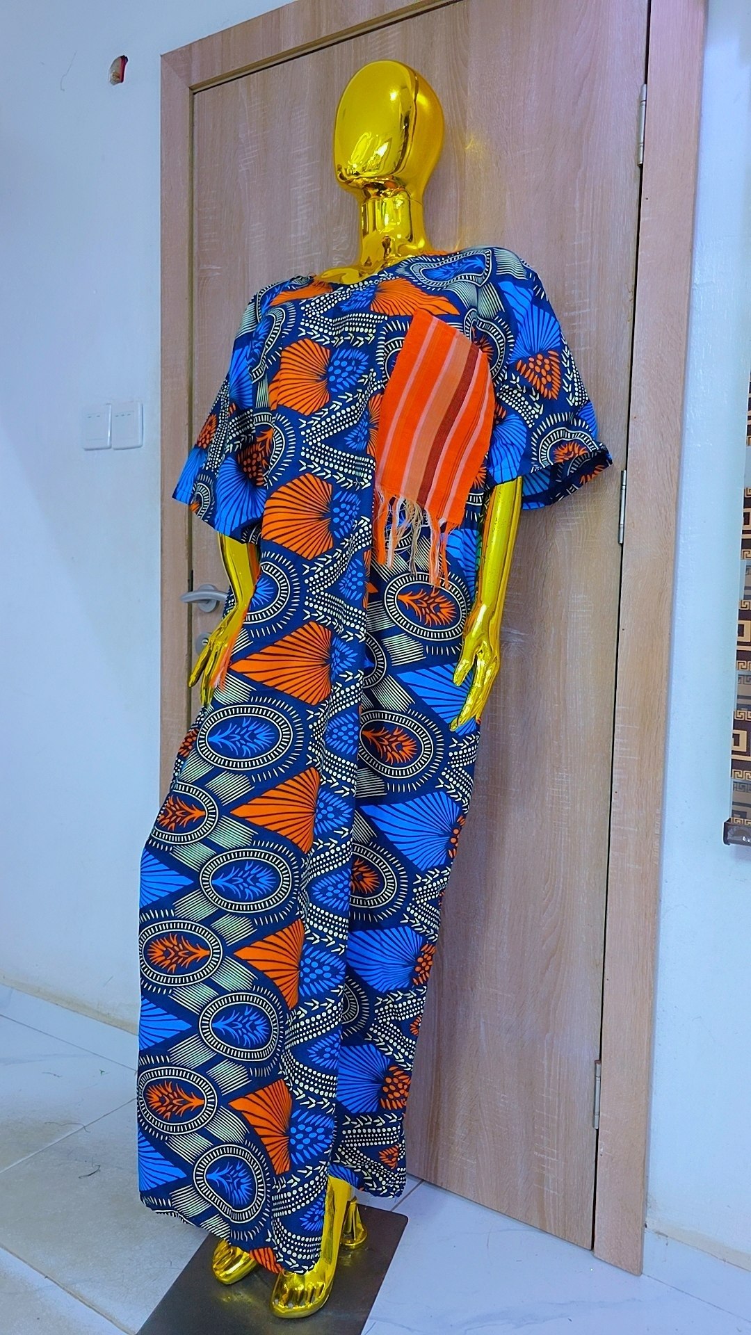 Bubu Gown with Woven Fringe Pockets
