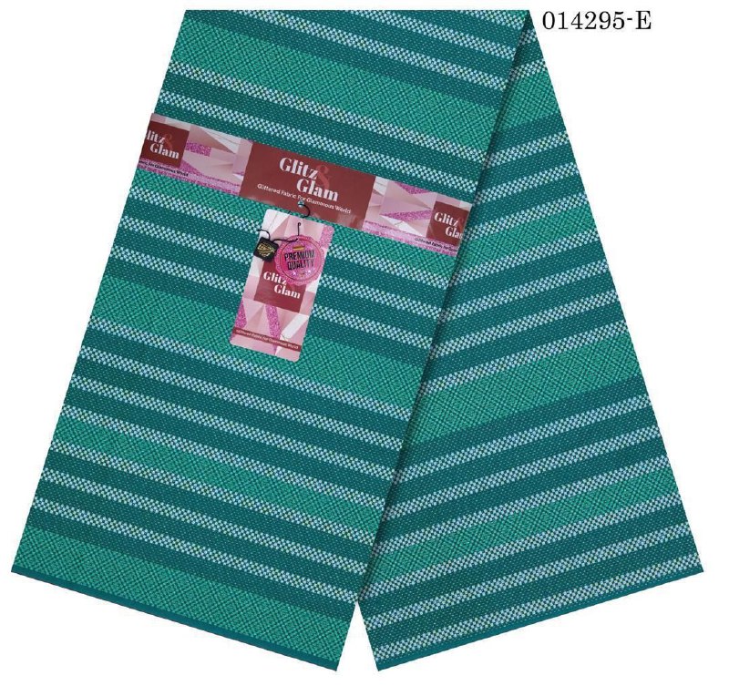 Glittered Micro-Check Striped Luxury Material