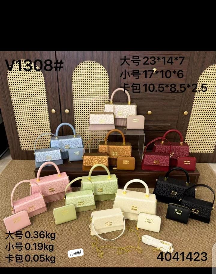 MINMIN Top-Handle Satchel Bag Set - Image 3