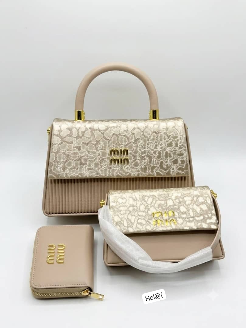 MINMIN Top-Handle Satchel Bag Set