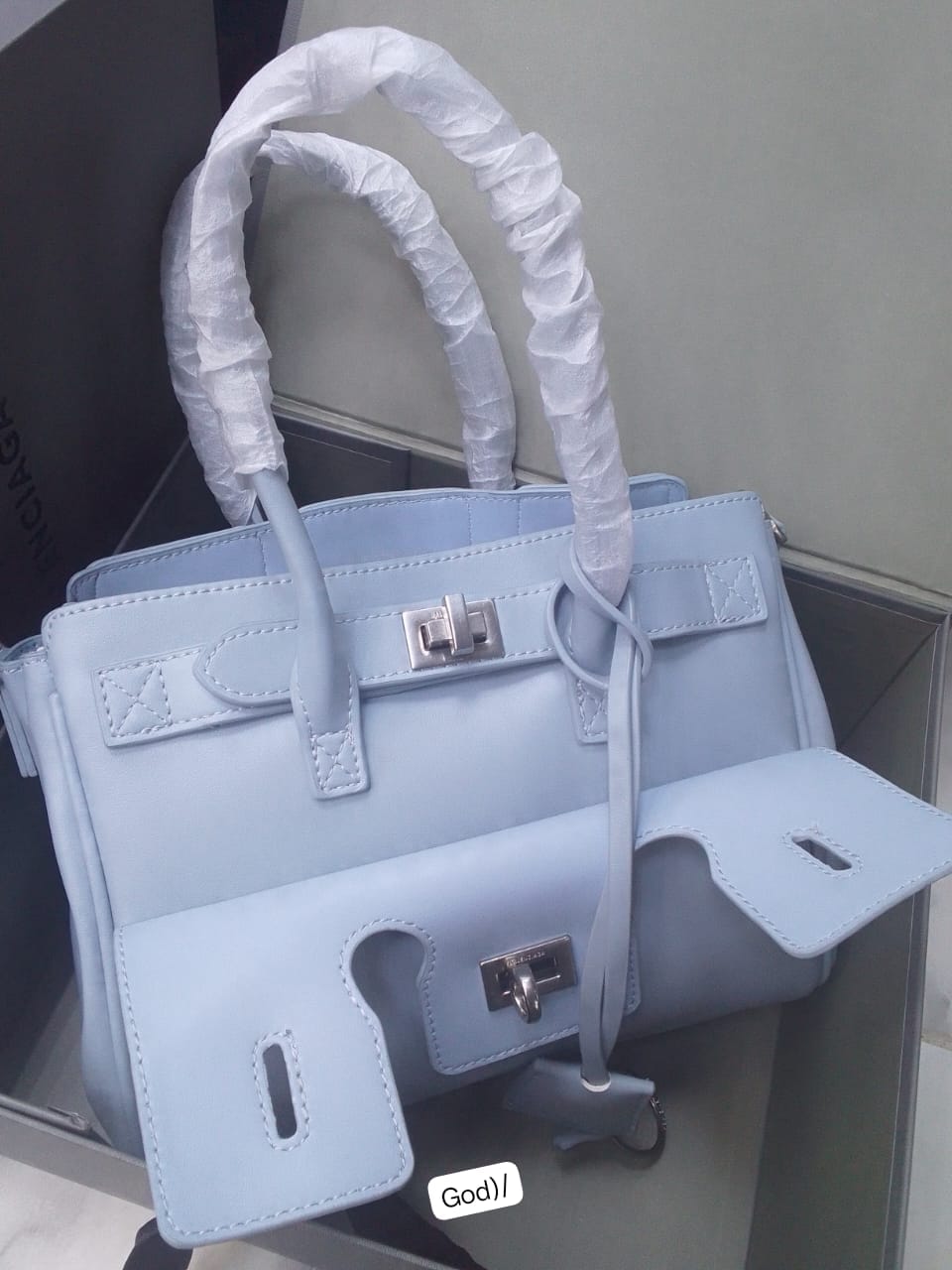 Women's Deconstructed Belted Leather Satchel