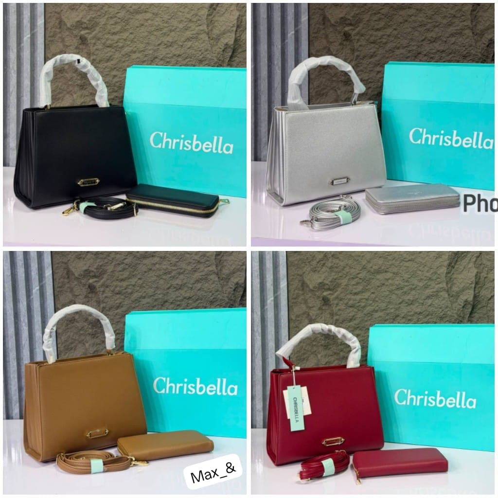 CHRISBELLA Structured Accordion Top-Handle Handbag Set - Image 2
