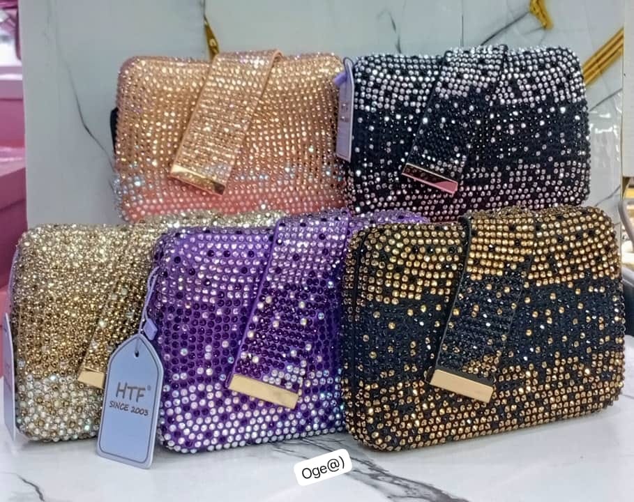 Sparkling Full Crystal Rhinestone Evening Clutch
