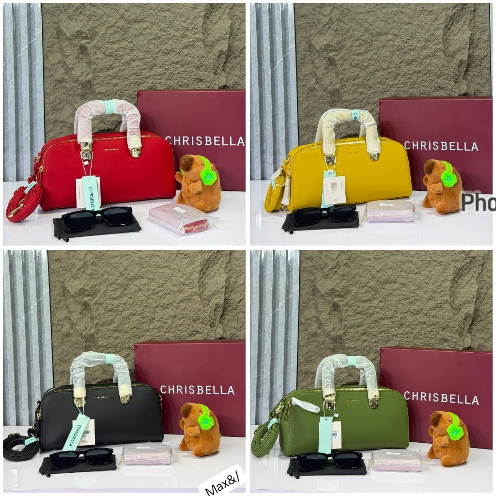 CHRISBELLA Top-Handle Barrel Handbag Gift Set - Image 3