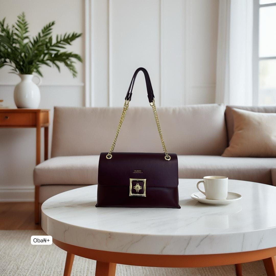 Women’s Vintage Frame Buckle Chain Shoulder Bag - Image 3