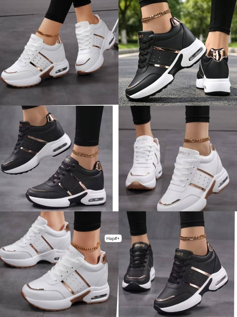 Women’s Metallic-Accented Chunky Platform Sneakers