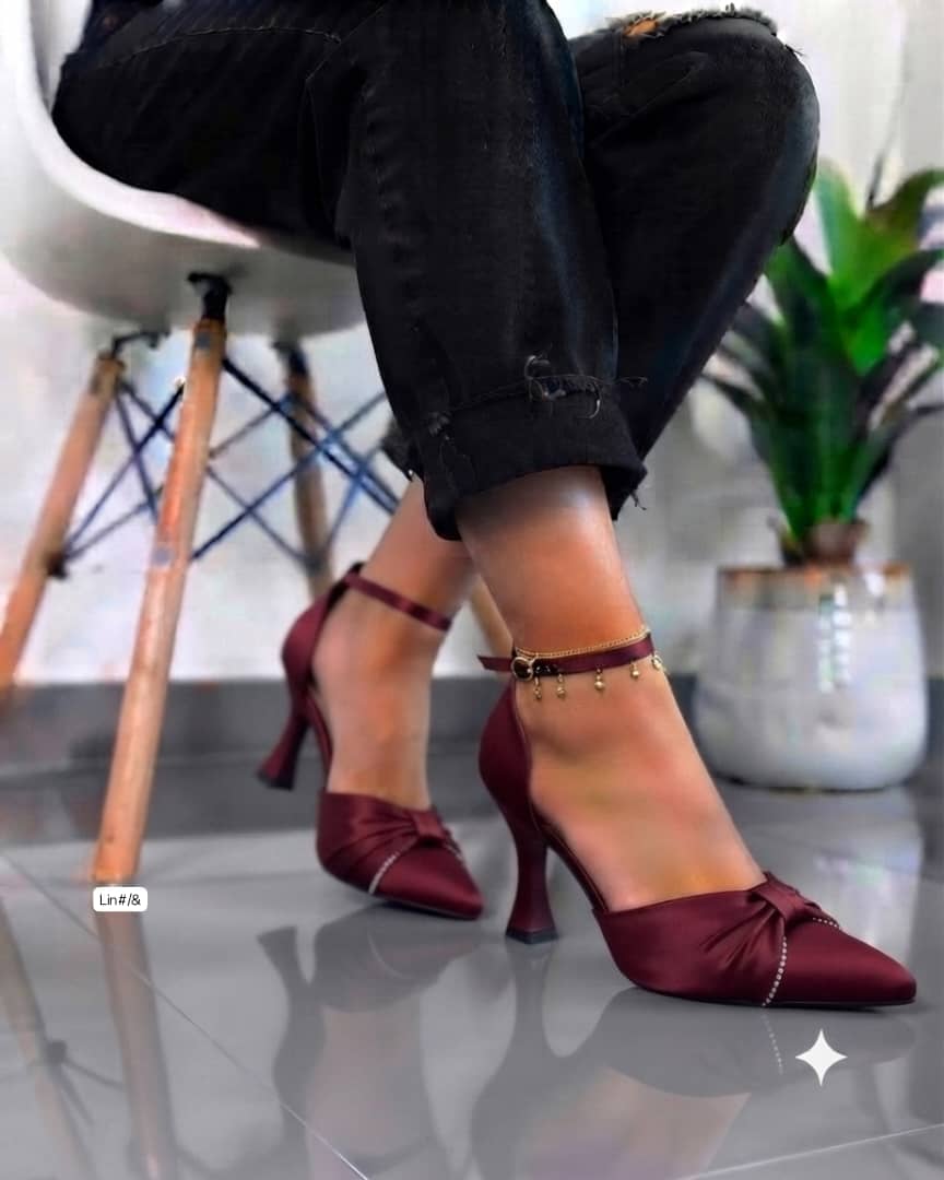 Women's Elegant Pointed-Toe Ankle-Strap Pumps