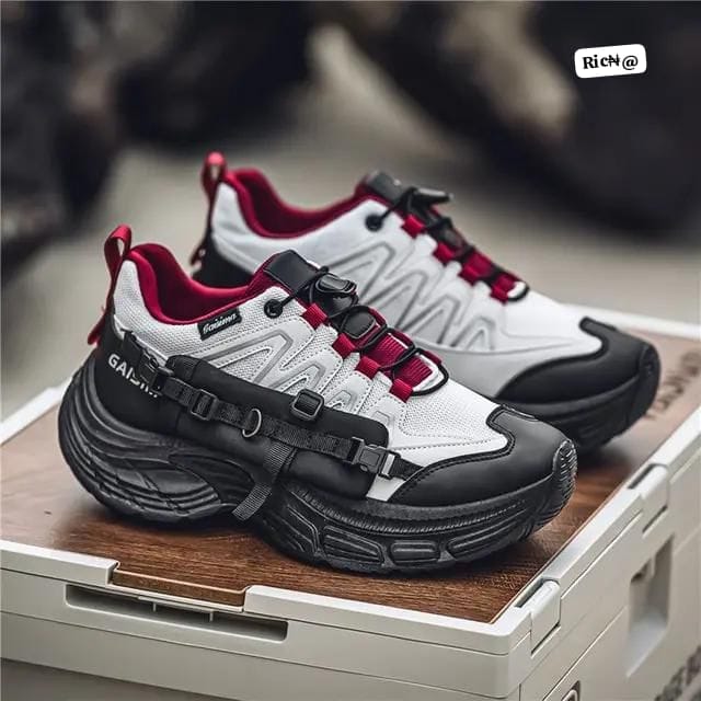 Men's Technical Strap Utility Chunky Sneakers