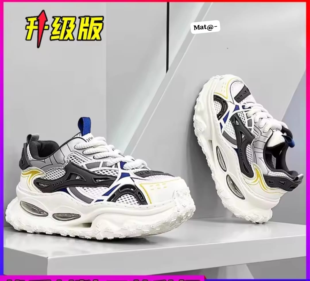 Men's Technical Chunky Platform Sneakers