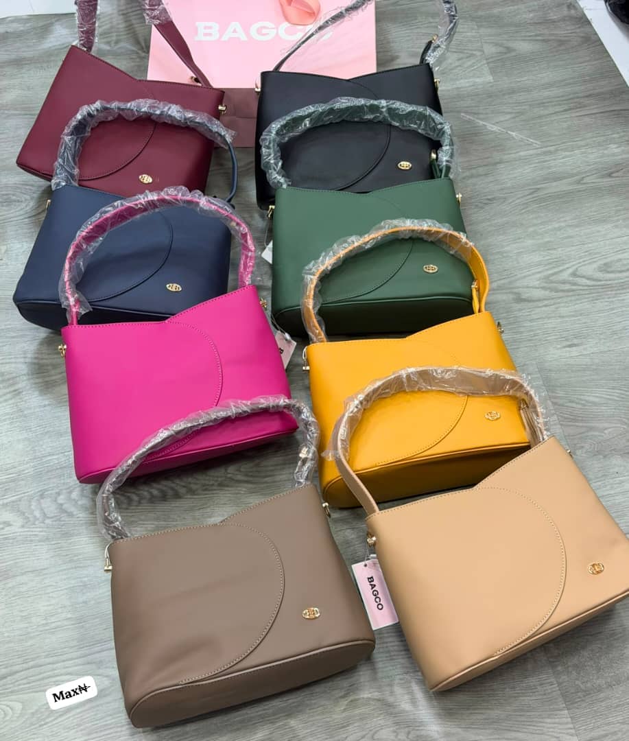 Bacco Structured Curved-Flap Handbag
