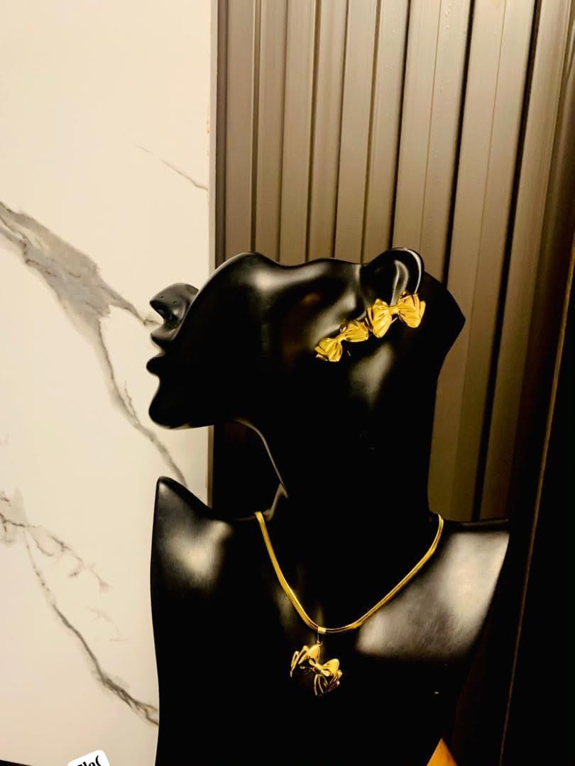 Women's Gold-Tone Double-Bow Statement Jewelry Set