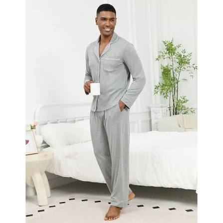 Men’s Classic Button-Down Pajama Set