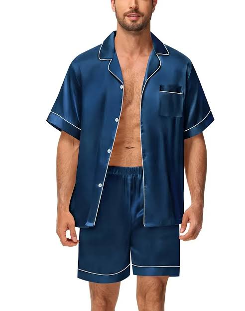 Cooling Short-Sleeve Button-Up Men’s Pajama