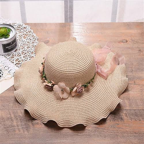 Classic Ribbon Band Oversized Straw Sun Hat