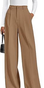 Pleated High-Waisted Wide-Leg Suit Trousers