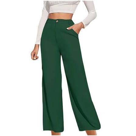 Tailored Straight-Leg Slacks