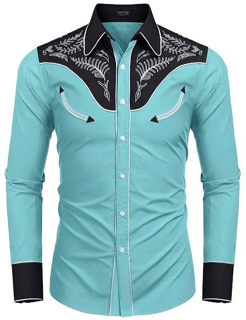 Yoke Western Cowboy Long-Sleeve Shirt