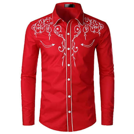 Floral Embroidered Western Button-Down Shirt
