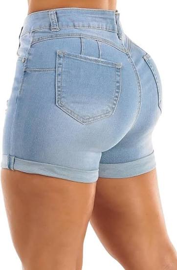 Chic Slim-Fit Stretch Denim Hot Pants