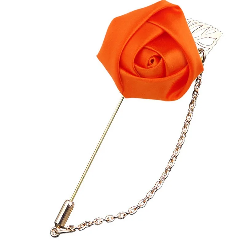 LKY Fr Boutonniere Corsage Wedding Boutonniere Pin for Men Women Silk Buttonhole Groomsmen Party Prom Suit Accessories Brooches - Image 18