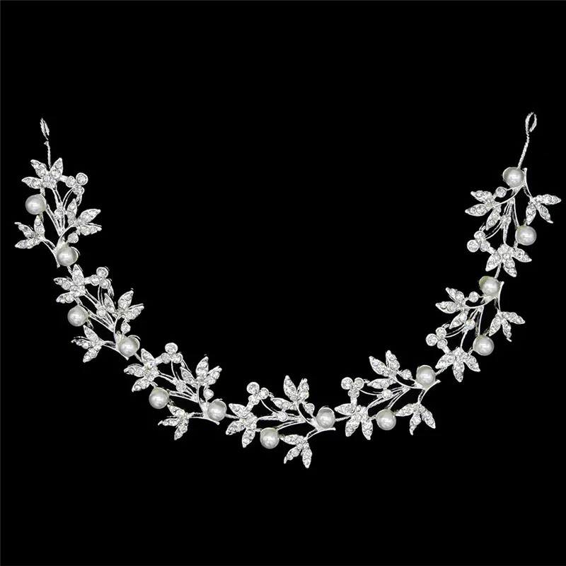 Luxury Leaf Women Wedding Headband Tiara Headpiece For Bride Bridesmaid Party Prom Accessories Headpiece Hair Vine - Image 5