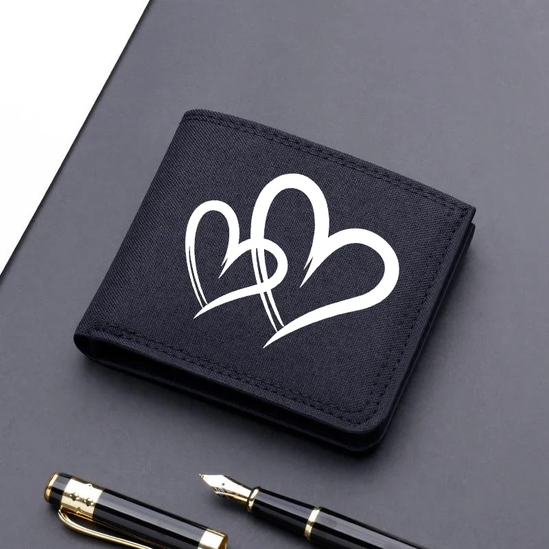 Horse Dragon Pattern Canvas Boy Girl Kids Wallet Black Card Holder Male Money Bag Bank Holder Short Purse Credit Card Case Bag - Image 35