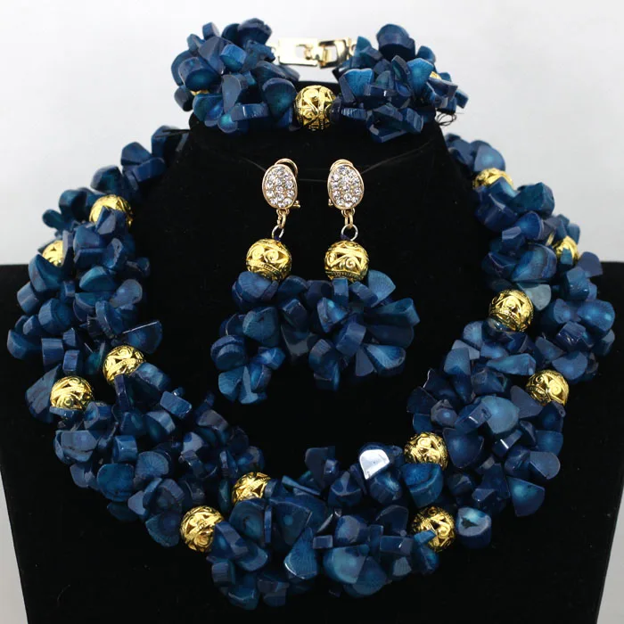 African Beads Jewelry Set Orange Coral And Crystal Nigerian Wedding Bridal Jewelry Sets ABK084 - Image 14