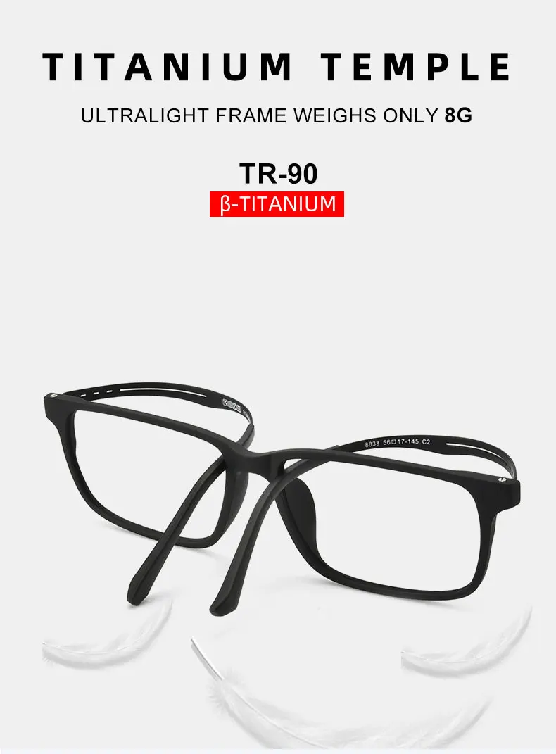 KANSEPT High Quality UltraLight Pure Titanium Anti Blue Reading Glasses Myopia Hyperopia Optical Glasses Prescription Eyewear - Image 15