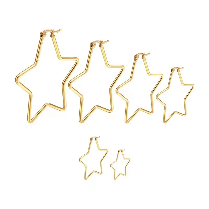 Earrings Hinged Gold Earrings For Women Earrings For Women Women's For Everyday Wear Fashion Show Party - Image 11