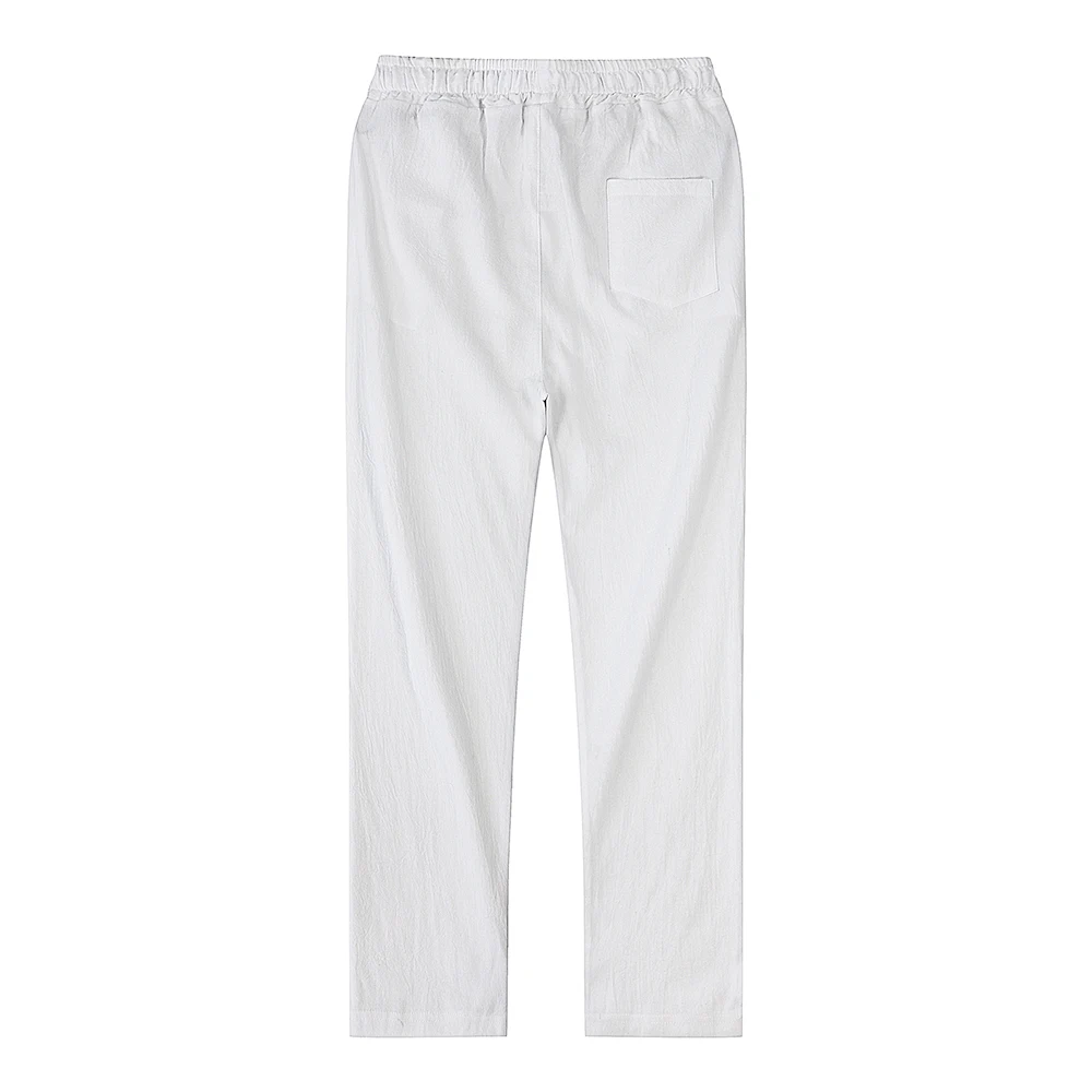 Men's Cotton Linen Pants Male Autumn New Breathable Solid Color Linen Trousers Fitness Streetwear S-3XL - Image 17