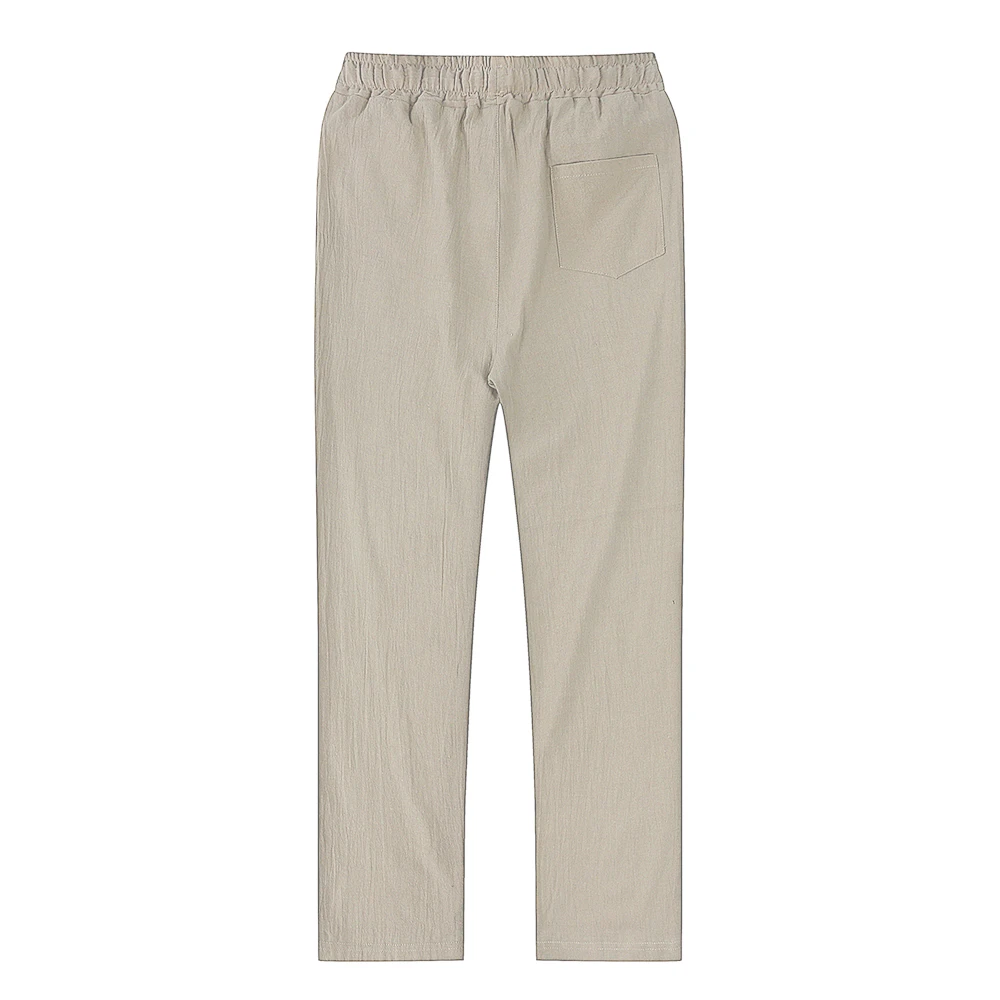 Men's Cotton Linen Pants Male Autumn New Breathable Solid Color Linen Trousers Fitness Streetwear S-3XL - Image 40
