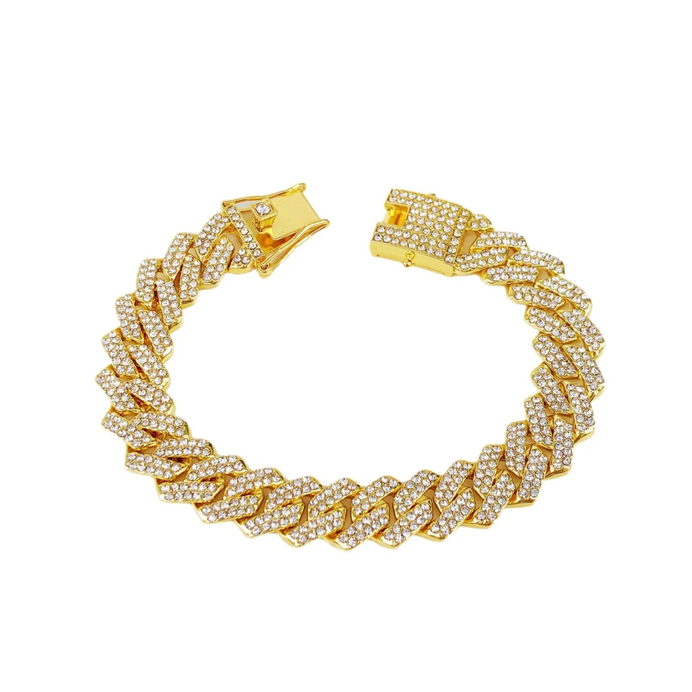 Fashion Men Cuban Link Iced Out Necklace 14MM width Rhinestones Chain Rapper CZ Cuban Chain Necklace Hip Hop Birthday Jewelry - Image 11